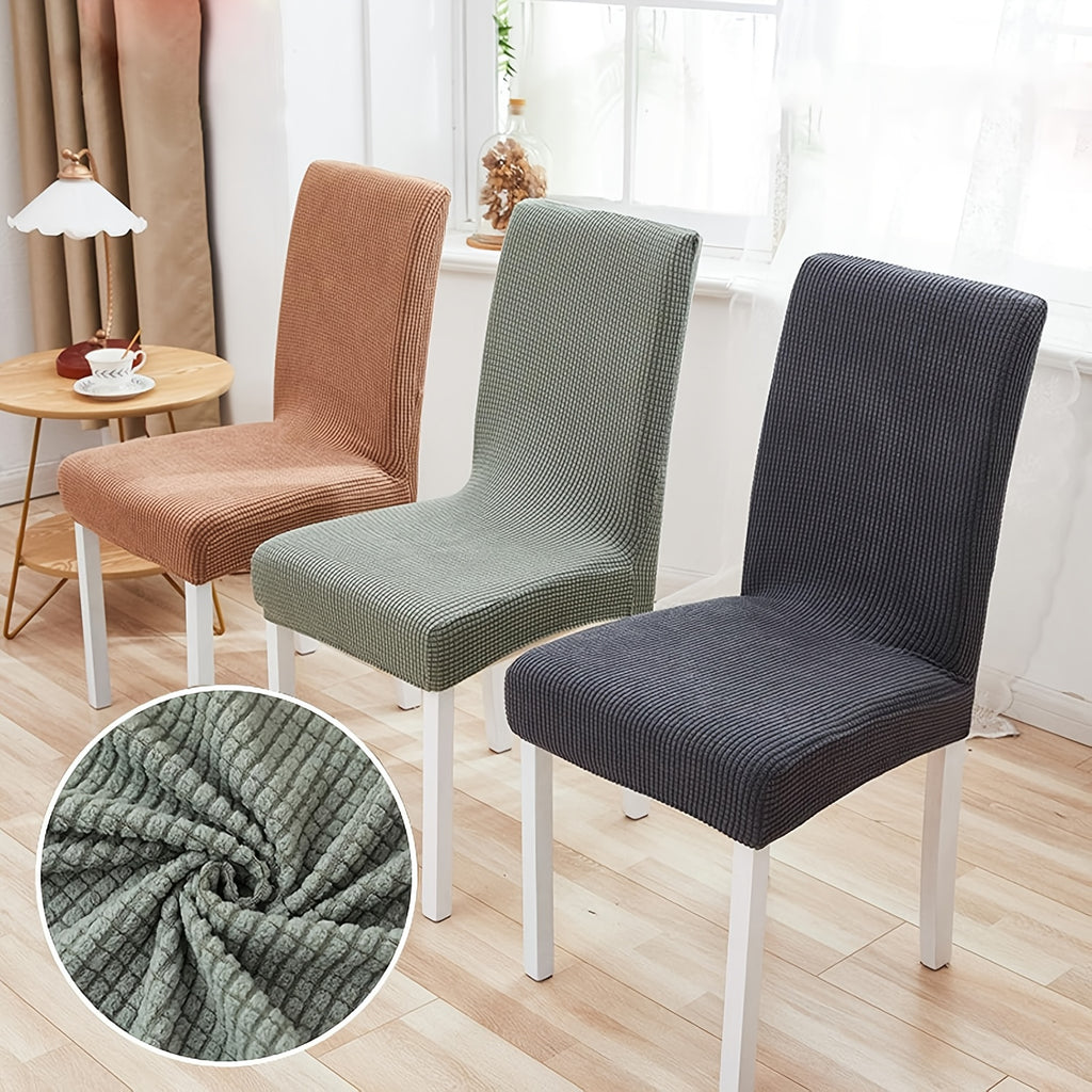 Stretch Dining Chair Seat Covers – Removable & Washable Slipcovers | Set of 6