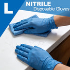 Nitrile Gloves 1000pcs Blue Disposable Powder Free Latex Free S M L XL Protective Gloves for Cleaning Cooking Gardening Food Prep Medical Non-Sterile Bulk Gloves Box Home Kitchen Outdoor Use