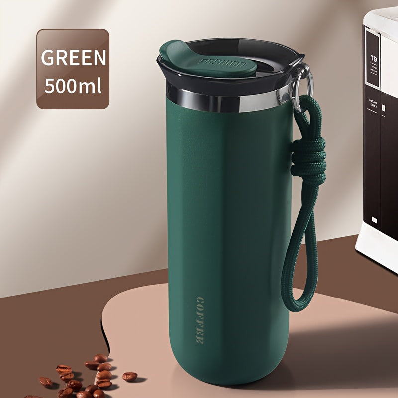 Insulated Travel Mug 16.91oz 304 Stainless Steel Vacuum – Leak-Proof Non-Slip Portable Coffee Cup for Indoor & Outdoor, Winter Holiday Gift