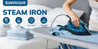 Clothes Steamer Handheld Garment Steamer Non-Stick Plate High Pressure Anti-Calc Fast Heating Adjustable Temperature Dry Wet Travel Essential Blue