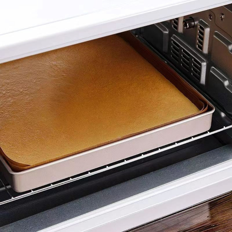 11 Inch Non-Stick Square Baking Pan Carbon Steel Jelly Roll Tray - Oven Baking Sheet for Cake Rolls Cookies Nougat Puff Pastry