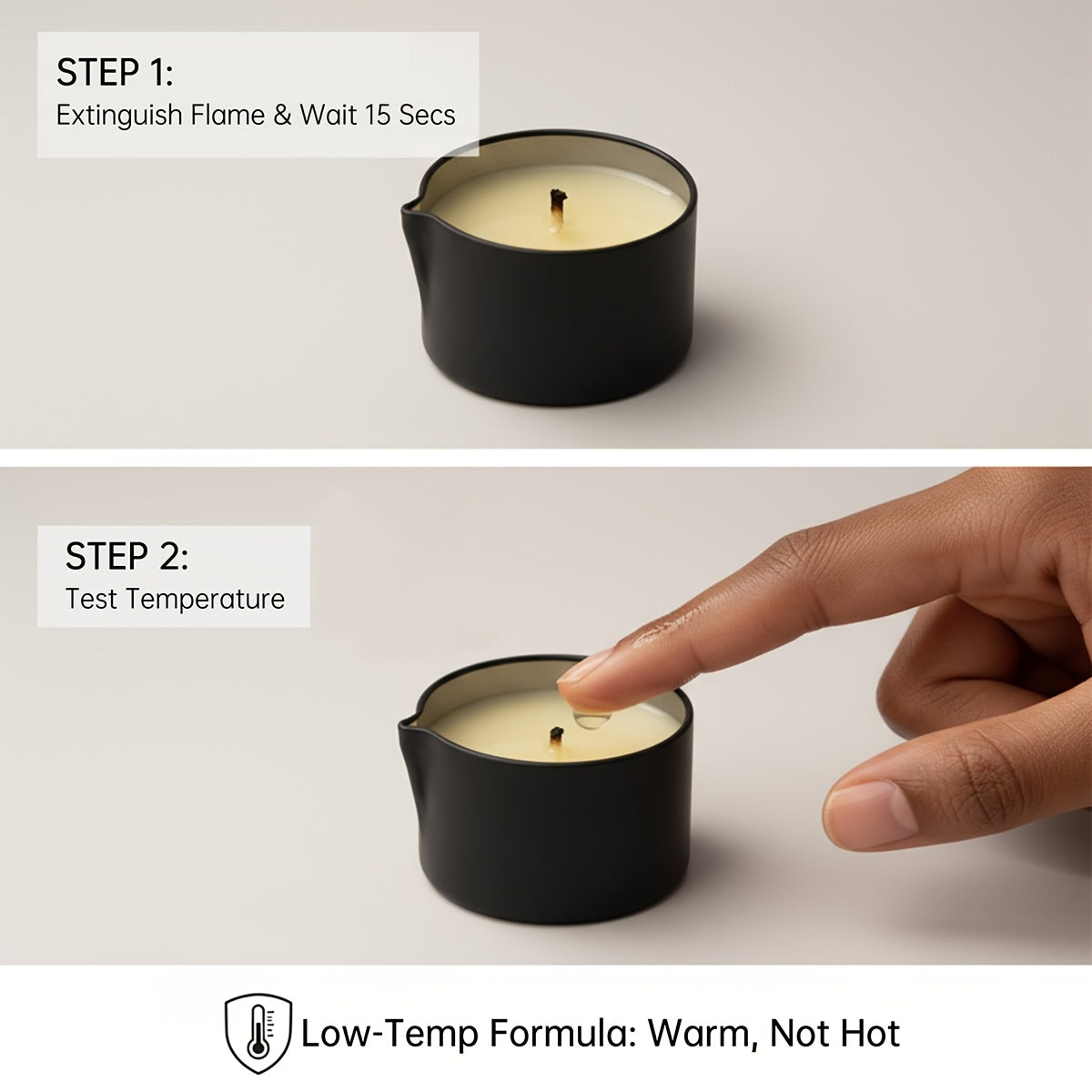 2-in-1 Soy Wax Massage Oil Candle Essential Oil Scented Warm Moisturizing Body Lotion Luxury Spa Candle Gift Set for Women Nail Salon Pedicure Wedding Christmas Valentine 1pc 2pc 6pc 17 Scents