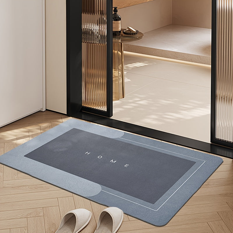 Diatomaceous Earth Bath Mat Non-Slip Absorbent - Quick Dry Stone Bathroom Rug, Soft Floor Mat for Bathroom Kitchen Door, 4 Colors 2 Sizes