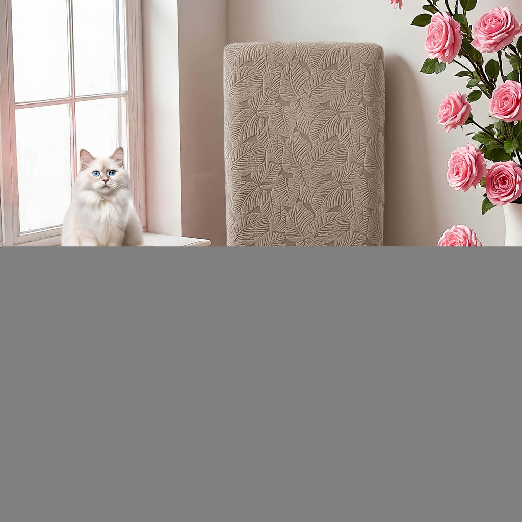 Dining Chair Covers 4/6pcs – Plant Print Stretch Parsons Chair Slipcovers 90% Polyester Elastic Band All-in-One Seat & Back Protector, Vintage Elegant Style for Kitchen Wedding Mother's Day Gift