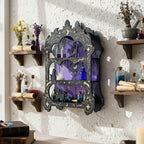 Wooden Floating Wall Shelf Crystal Display Shelf Rock Gem Stone Organizer Essential Oil Holder Wicca Spiritual Meditation Decor Gift
