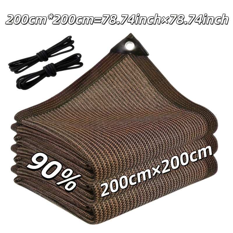 Anti-UV Sunshade Net for Garden, Greenhouse, Pergola & Terrace – Durable Sun Protection Shade Cloth for Plants & Outdoor Spaces | Brown & Black, Multiple Sizes