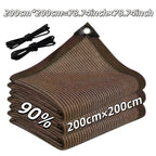 Anti-UV Sunshade Net for Garden, Greenhouse, Pergola & Terrace – Durable Sun Protection Shade Cloth for Plants & Outdoor Spaces | Brown & Black, Multiple Sizes