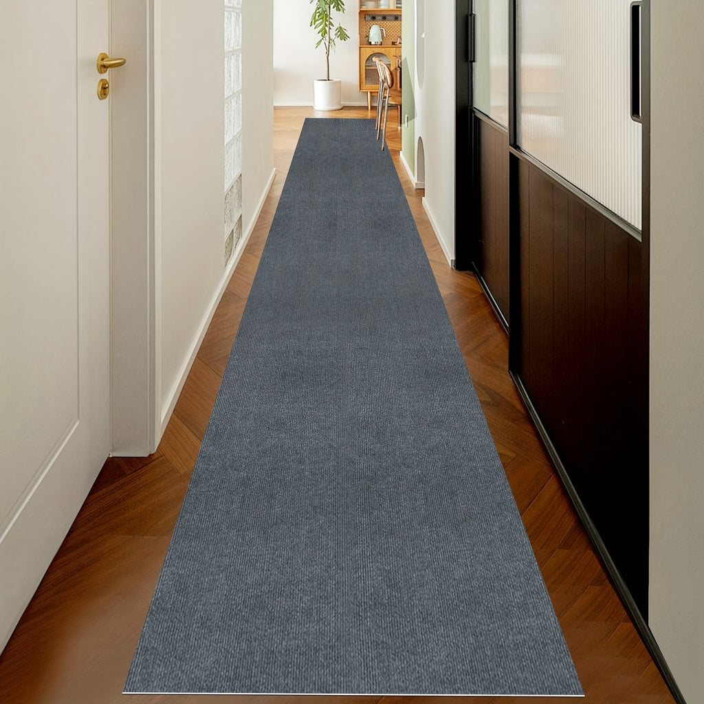 Non-Slip Runner Rug Washable & Cuttable – Low-Profile Hallway Rug for Kitchen, Living Room, Bedroom, Balcony & Poolside – Multiple Sizes 60x180 to 60x600cm
