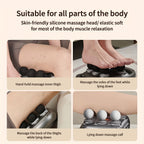 Fascia Gun Deep Tissue Percussion Massager with 9 High-Frequency Modes & Multiple Massage Heads, USB Rechargeable 2000mAh, Targets Legs, Waist, Back & Hips, Fitness Recovery Gift for Men & Women