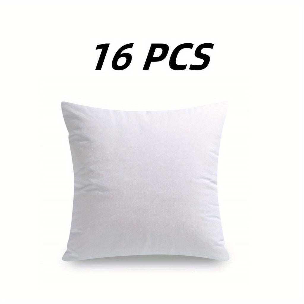 Throw Pillow Inserts Hypoallergenic, Plush Fluffy Cushion Forms for Sofa, Bed & Couch, Square Pillow Stuffers for Home Decoration, Available in 2 to 24 Piece Sets, Multiple Sizes