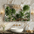 Metal Framed Rounded Rectangle Wall Mirror for Bathroom – Over Sink, Horizontal or Vertical Hanging, Modern Farmhouse Decor, Matte Black, Gold & Silver, Multiple Sizes 16x20 to 36x48 In