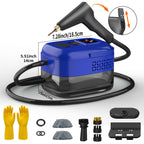 Handheld High Pressure Steam Cleaner High Temperature Portable Steam Mop LCD Display Gear Control 40oz Tank for Kitchen Carpet Sofa Upholstery