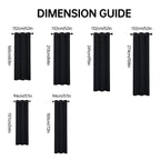 100% Blackout Curtains 4 Panels - Thermal Insulated Heat & Noise Blocking Room Darkening Energy Saving Drapes for Living Room Bedroom Balcony Courtyard, Elegant Partition Curtains