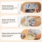 Aluminum Foil Bowl Covers 120pc Heavy Duty Heat Resistant Microwave Safe Protective Covers for Tableware Home Catering Office Dining