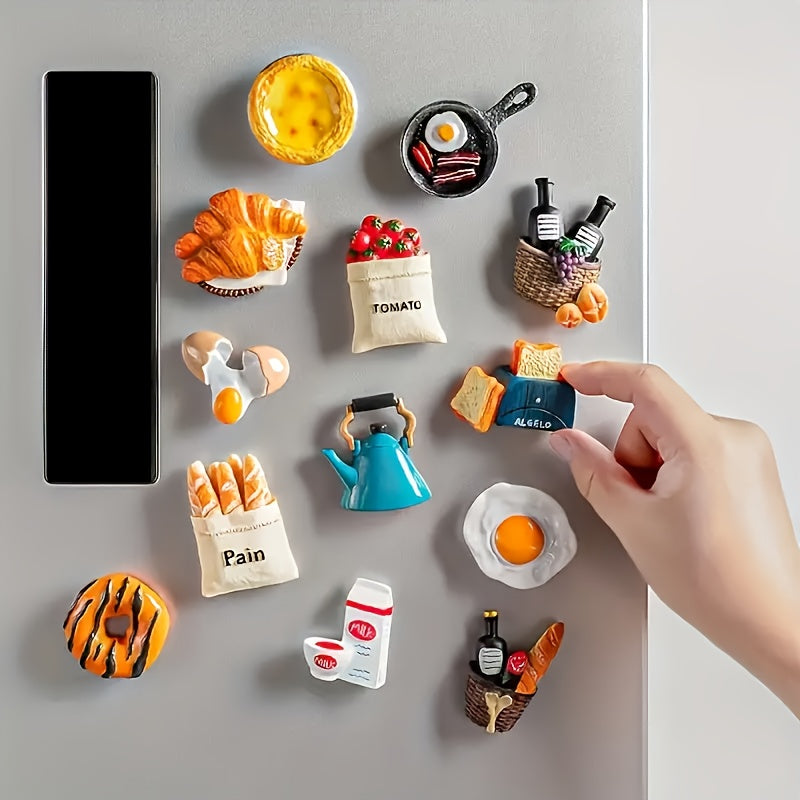 Cute Refrigerator Stickers 10pcs, Decorative Kitchen Appliance Stickers for Fridge, Dishwasher & Home Decor, Fun & Whimsical Wall Decals, Easy to Apply & Remove, Great Housewarming Gift