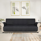 Universal Fit Sofa Slipcover Protector Washable 3 4 Seater, 5-Layer Quilted Pet-Friendly Couch Cover with Elastic Straps – Recliner & Loveseat Compatible, Non-Slip Furniture Protector for Living Room