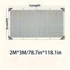 Shade Cloth UV Resistant HDPE Sunshade Net Outdoor Garden Canopy Sun Shade Cover 85% Blockage Multicolor Rectangular