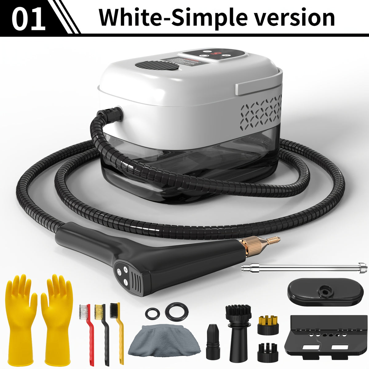 Handheld High-Pressure Steam Cleaner – High-Temperature, LCD Display, Multi-Speed Control | Carpet, Kitchen, Sofa & Tile Cleaning