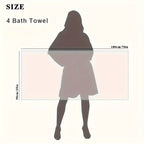 Oversized Bath Towel Set 4 Piece 35x71 Inch – Ultra Soft Quick-Dry Absorbent Microfiber Towels for Bathroom Spa Gym Travel, 10 Colors