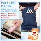 Mini Portable Pet Hair Remover Roller 12 Pack, Travel-Size Lint Roller for Clothing Furniture & Car Seats, No Power Required Reusable Pet Hair Lint Cleaner for Home & On the Go