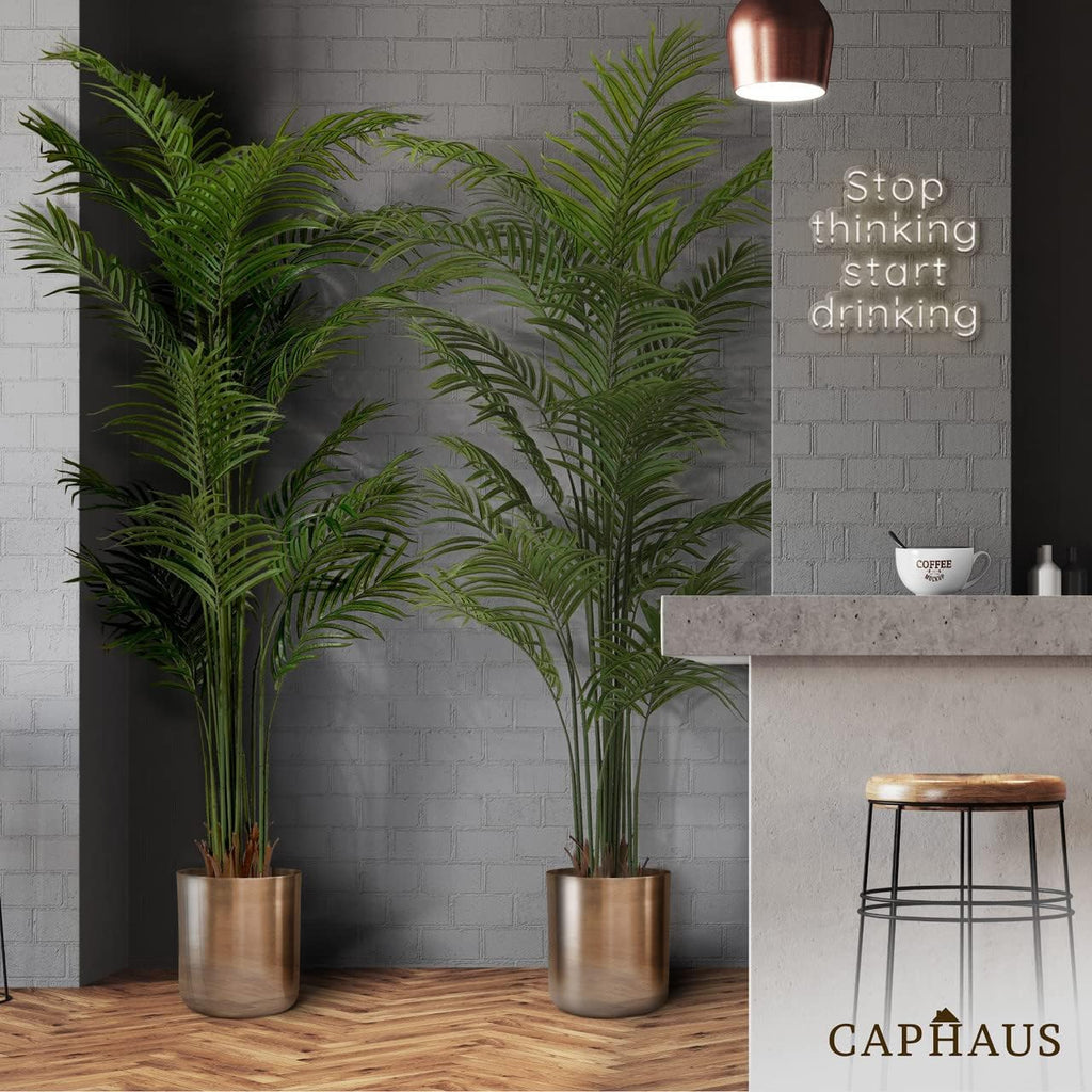 Artificial Palm Tree 5 6 7 Feet Lifelike Faux Potted Plant with Moss Indoor Home Office Living Room Decor Housewarming Gift
