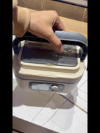 Cordless Electric Heating Lunch Box 1.5L/50.72oz - 304 Stainless Steel, 24000mAh Rechargeable Battery, Adjustable Temp & Timer, Office Picnic Car Travel, Fork Spoon Divider Included, Black White Yellow Blue