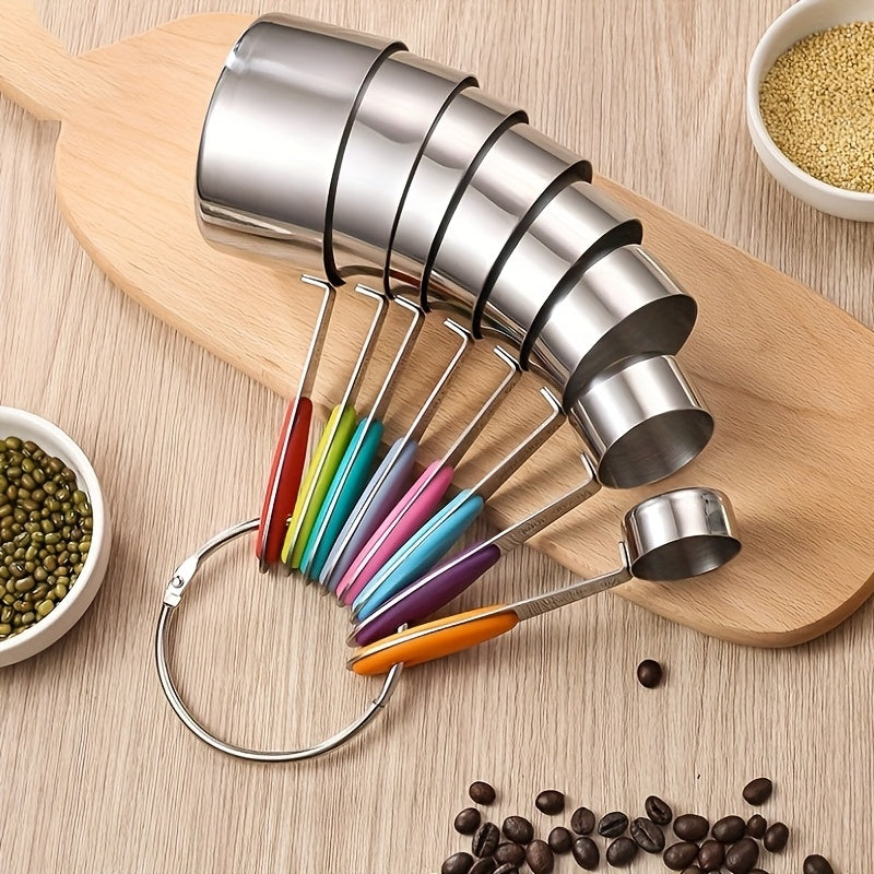 Measuring Cups & Spoons Set | Dry & Liquid | Choose 8-Piece Cups, 9-Piece Spoons, or 17-Piece Complete Set