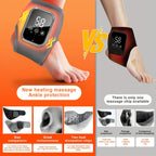 Heated Ankle Foot Massager with Temperature Control & Vibration – Wireless Smart Timed Electric Massager, Adjustable Intensity, Removable Pads, Ideal Gift for Men & Women