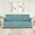 Universal Fit Sofa Slipcover Protector Washable 3 4 Seater, 5-Layer Quilted Pet-Friendly Couch Cover with Elastic Straps – Recliner & Loveseat Compatible, Non-Slip Furniture Protector for Living Room