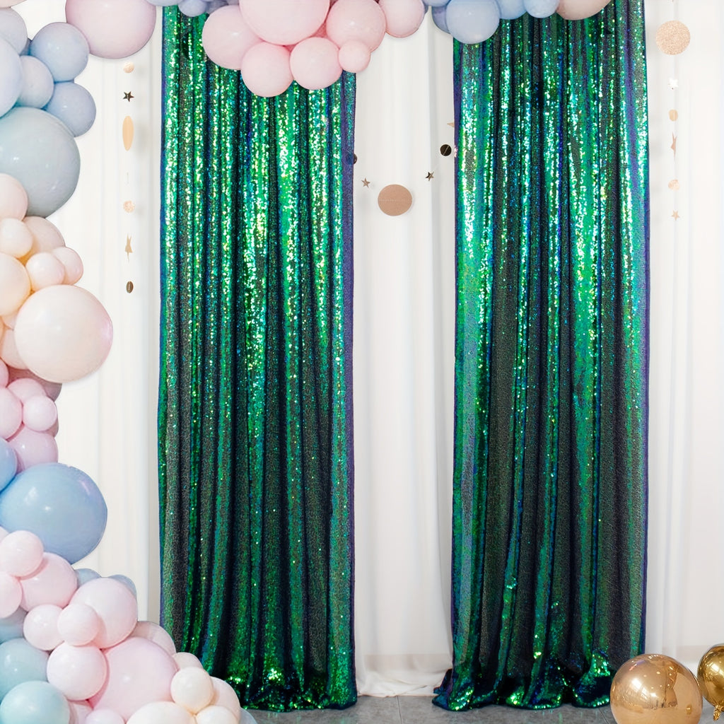 Sequin Curtain Backdrop Panels 24x84 Inches Set of 2 – Glitter Shimmer Party Backdrop for Weddings Birthdays Baby Showers Proms & Photo Booths, 31 Colors