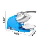 Electric Ice Crusher & Snow Cone Maker - 300W 286 lbs/h, 4 Stainless Steel Blades, One-Touch Operation, Anti-Splash, for Home Bar Office Kitchen | Nuvia Haven