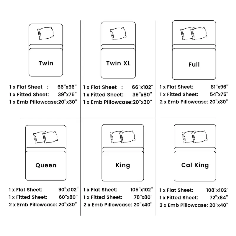 Striped Bed Sheet Set Extra Soft Breathable, Fade-Resistant Deep Pocket Fitted Sheets for Bedroom Guest Room Hotel – All Season 3/4 Piece (Flat Sheet, Fitted Sheet, Pillowcase)