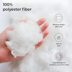 Throw Pillow Inserts 4-Pack 20x20 Inch Soft Hypoallergenic Polyester Fiber Stuffing Cushion Core with Zipper for Sofa Couch Bed Square White Pillow Filler