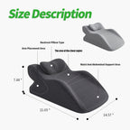 Multi-Functional Leg Pillow Waist Support Prone Sleeping Pillow Office Home Relaxation Lumbar Support Cushion for Lying Down Sleeping Phone Use - 6 Colors