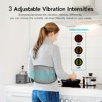 Cordless Heating Pad for Back with 3 Heat Levels & 3 Vibration Modes – Portable Rechargeable Lumbar Massager for Lower Back Pain Relief, Gift for Dad Mom Men Women