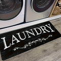 Non-Slip Laundry Room Rug Machine Washable - Rubber Backing Anti-Skid Standing Mat with Text Design for Laundry, Kitchen, Bathroom, Porch & Balcony – Comfort Floor Mat Home Decor