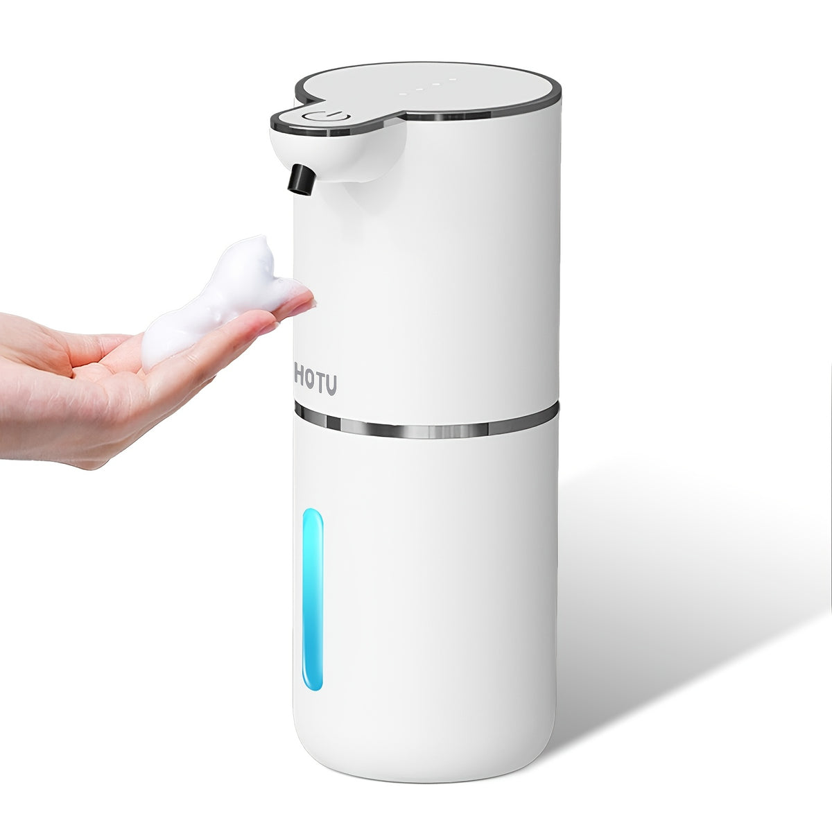 Automatic Soap Dispenser, USB Rechargeable Touchless Electric Soap Dispenser – Wall Mount or Desktop, Bathroom & Kitchen, Black or White
