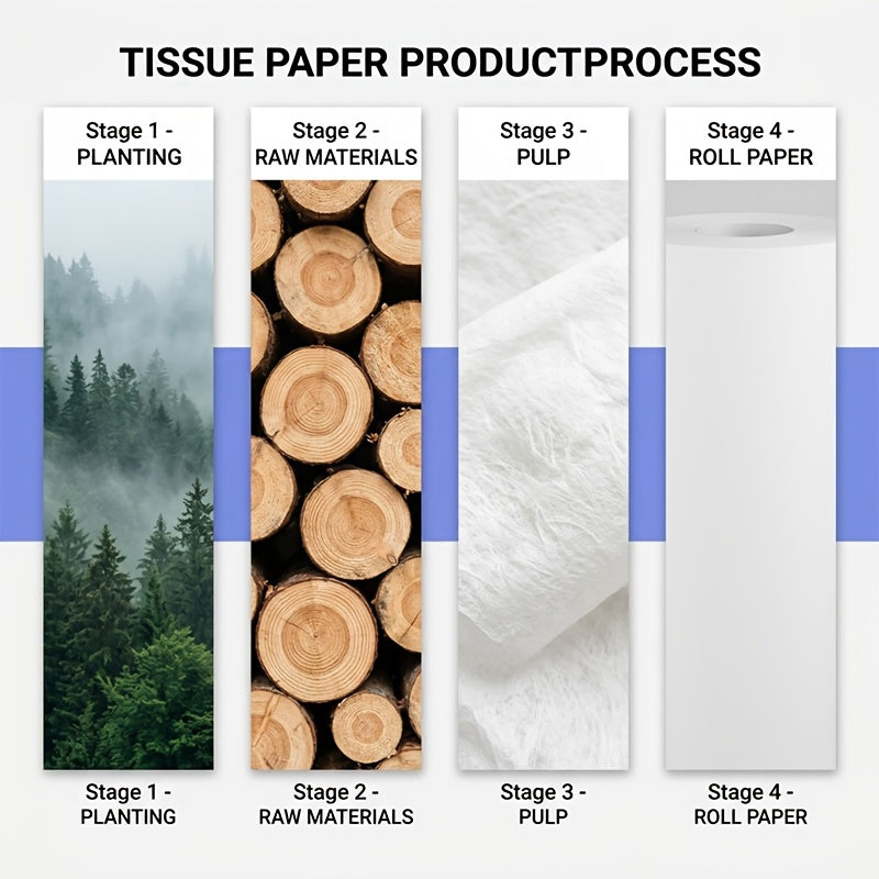 4-Ply Ultra-Soft Toilet Paper Bulk Rolls - Virgin Wood Pulp, Thick & Strong, No Flakes, Gentle on Skin, 10 / 20 / 30 Roll Packs for Home, Office & Hotel Bathrooms