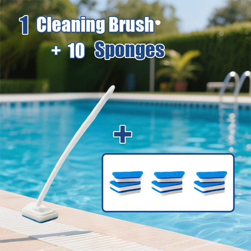 Detachable Bathroom Cleaning Brush Kit 7, 11 or 16pcs – Replaceable Heads for Shower, Bathtub, Wall Tile, Floor & Window Glass, Deep Decontamination Scrubber Set