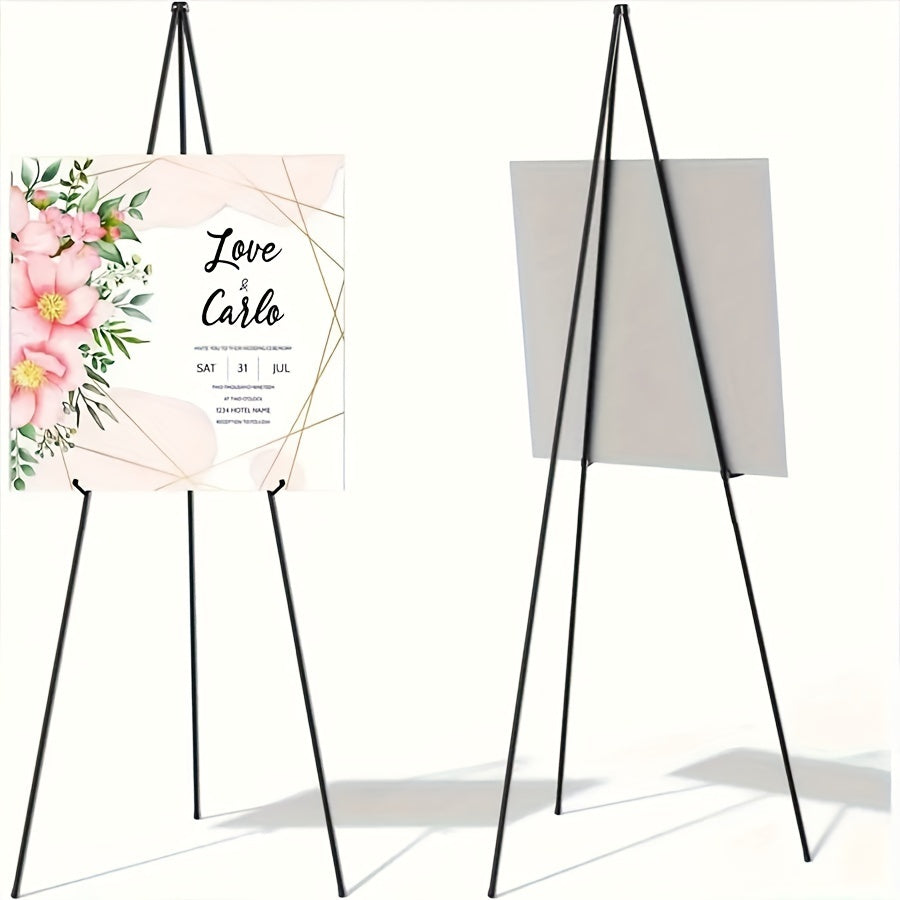 Large Wall-Mounted Picture Frame Heavy-Duty Adjustable Iron Metal Display Stand for Photos Documents Artwork Modern Elegant Home Decor Holiday Gift