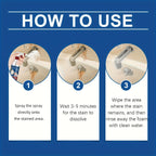 Citric Acid Foam Cleaning Spray 3-Pack 6.09oz Each, Bathroom Tile Wall Cleaner Foam Spray for Ceramic Surfaces, Multi-Surface Deep Cleaning Foam for Shower Grout Tub and Kitchen Tile