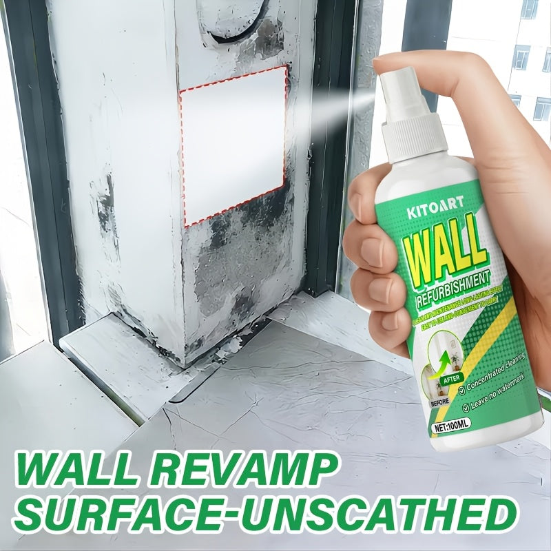 Wall Stain Remover Spray – Instant Cleaner for Walls, Ceilings, Kitchen, Bathroom & Grout – Odorless No-Residue Formula