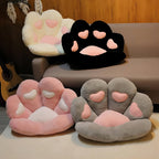 Cat Paw Cushion Jumbo Plush 23.6"x27.6", Oversized Cute Cat Paw Print Pillow with Quilted Cover & Filling for Office Chair, Gaming Chair, Bed & Floor Decor