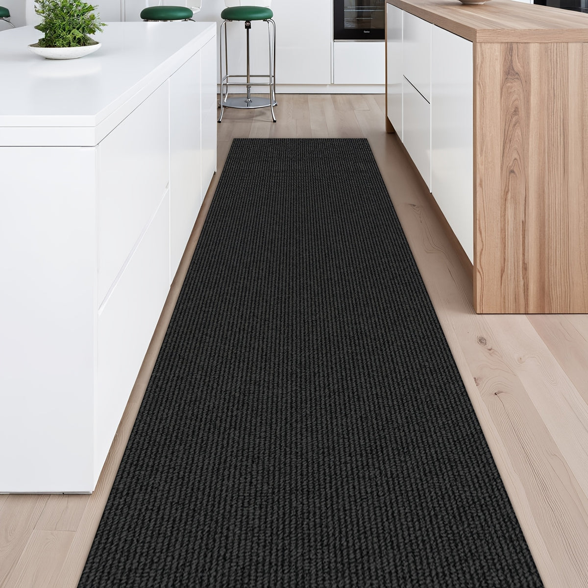 Non-Slip Long Runner Rug – 23.22" Wide, 4mm Thick Hallway Runner for Kitchen, Bathroom, Stairs & Entryway (Multiple Lengths & Colors)