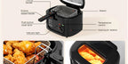 1500W Electric Deep Fryer 84.54oz – Non-Stick Basket, Adjustable Temperature Control, Viewing Window & Removable Lid | Easy Clean | Black & White