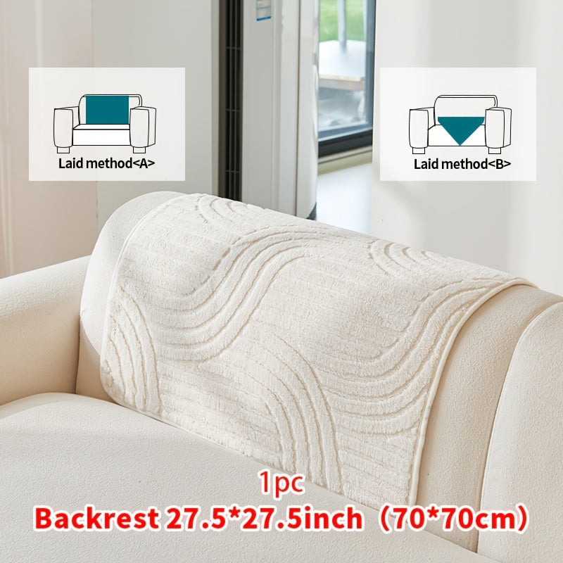 Bohemian Plush Sofa Cushion Cover Christmas Decorative Non-Slip Machine Washable Pet-Friendly All-Season Pillow Cover for Living Room Bedroom Office Home Decor