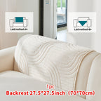 Bohemian Plush Sofa Cushion Cover Christmas Decorative Non-Slip Machine Washable Pet-Friendly All-Season Pillow Cover for Living Room Bedroom Office Home Decor
