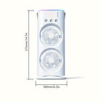 Portable Misting Fan – USB Rechargeable Water-Cooled Fan for Outdoor, Camping, RV, Office & Travel | Button Control | Summer Cooling Essential
