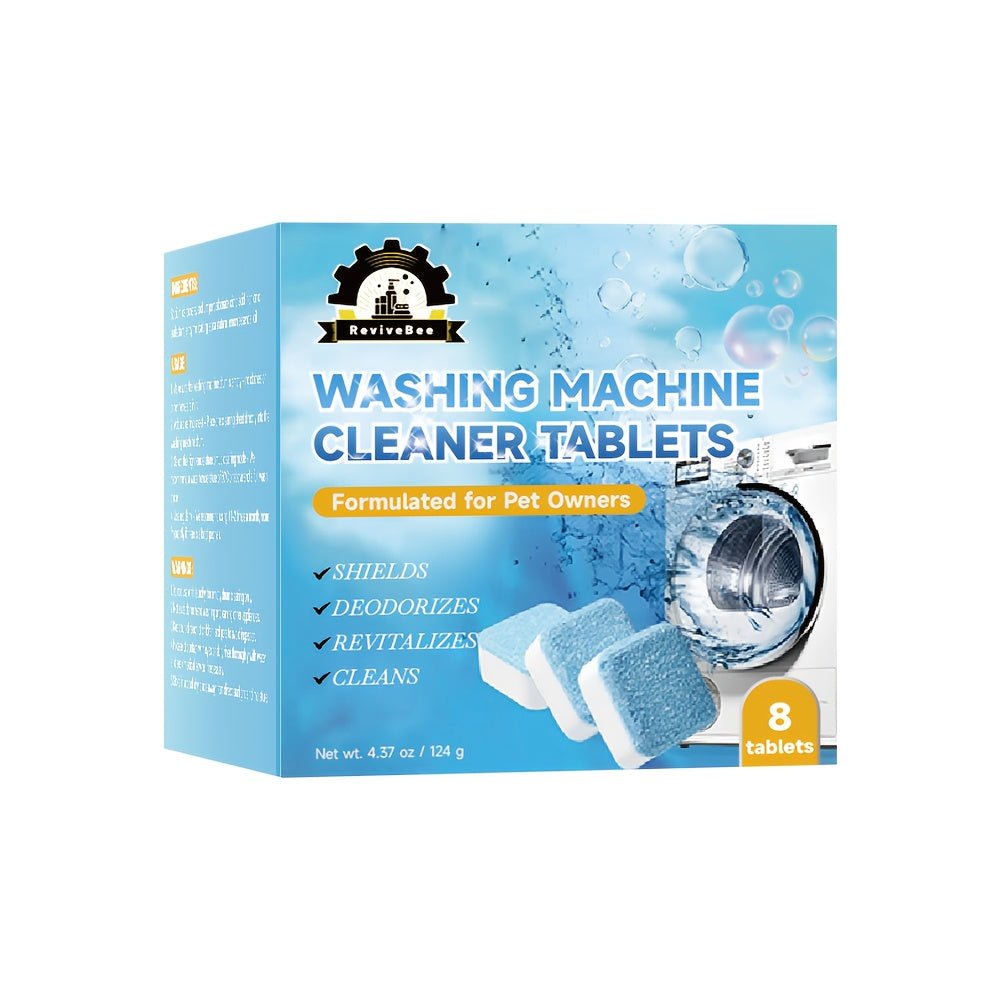 Washing Machine Cleaner & Descaler Tablets – Deep Cleaning for HE Front Loader & Top Load Washers, Removes Odor, Drum & Tub Seal Cleaner, Septic Safe, 7 to 40 Pack