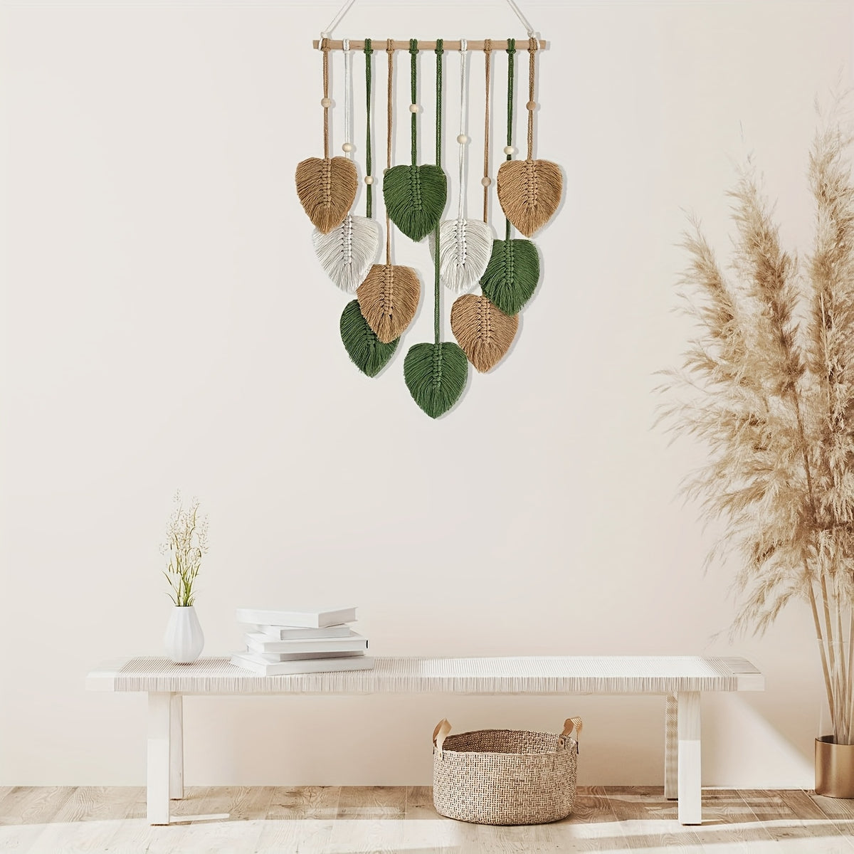 Bohemian Safari Tapestry Wall Decor Nature Green Theme Boho Wall Art Hanging for Bedroom Living Room Office Classroom Home Decoration Gift